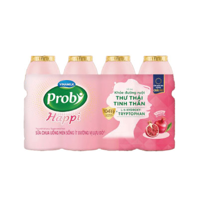 Sữa chua uống Probi ít đường vị lựu đỏ 130ml